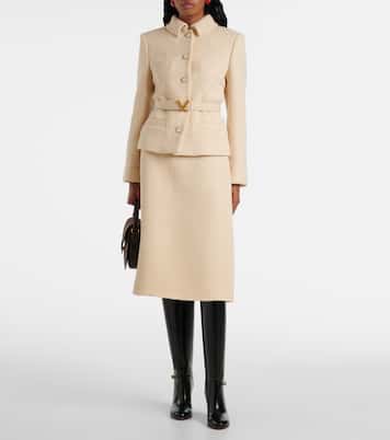 Chaqueta de tweed de mezcla de lana | Valentino