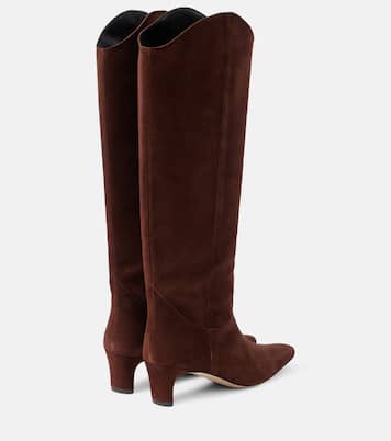 Western Wally suede knee-high boots | Staud