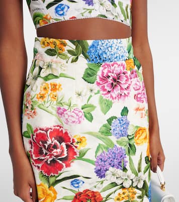 Floral cotton brocade pencil skirt | Dolce&Gabbana