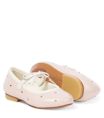 Eveline leather Mary Jane flats | Bonpoint