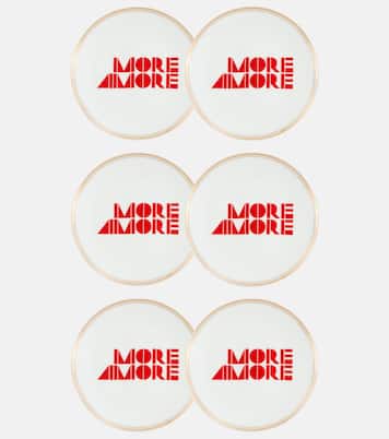 More Amore set of 6 porcelain dessert plates | Bitossi