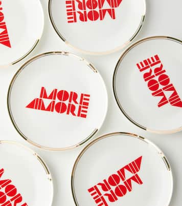 More Amore set of 6 porcelain dessert plates | Bitossi