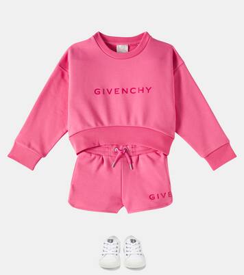 Logo cotton-blend shorts | Givenchy Kids