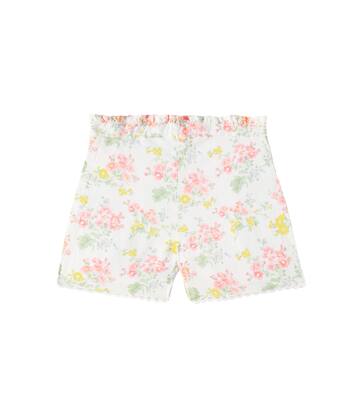 Floral lace-trimmed linen and cotton shorts | Tartine et Chocolat
