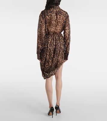 Bedruckter Midirock aus Chiffon  | Jacques Wei