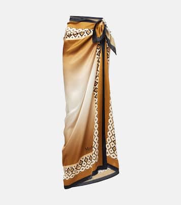 Ottico silk beach cover-up | Max Mara