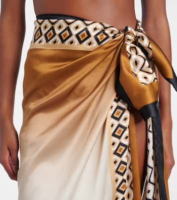 Ottico silk beach cover-up | Max Mara