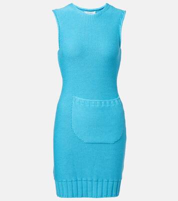 Knitted cotton and wool minidress | JW Anderson