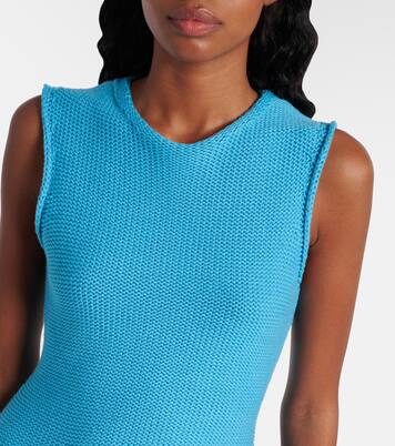 Knitted cotton and wool minidress | JW Anderson