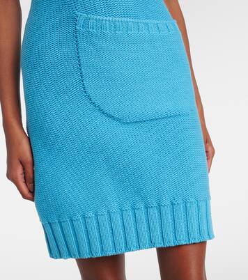 Knitted cotton and wool minidress | JW Anderson
