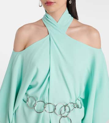 Caftano Mambo con scollo all’americana e cintura | Taller Marmo