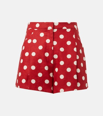 Rosalie polka-dot linen shorts | Posse