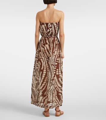 Vestido midi Mara sin tirantes | Poupette St Barth