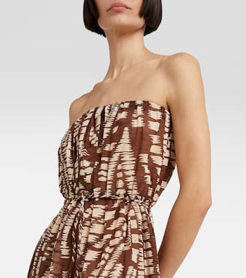 Vestido midi Mara sin tirantes | Poupette St Barth