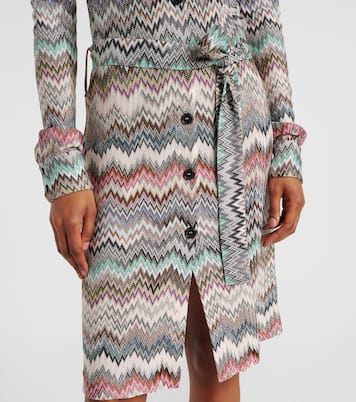 Hemdblusenkleid aus Häkelstrick | Missoni