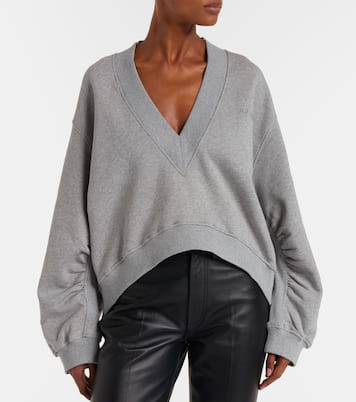 Sweatshirt aus Baumwollfleece | The Attico