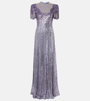 Robe longue Jourdain à ornements | Jenny Packham