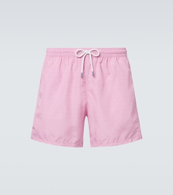 Madeira printed swim trunks  | Fedeli