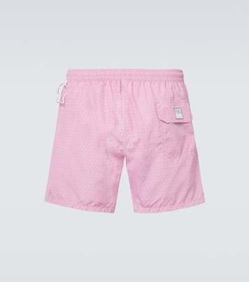 Madeira printed swim trunks  | Fedeli