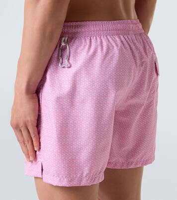 Madeira printed swim trunks  | Fedeli