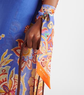 Printed silk twill scarf | Etro