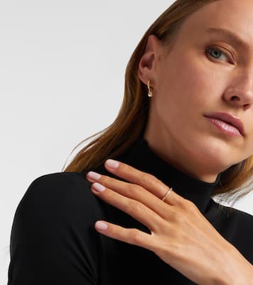 Ohrringe Cable Collectibles® Collection Petite Cable aus 18kt Gelbgold mit Diamanten | David Yurman