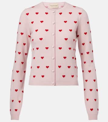 Jacquard virgin wool cardigan | Valentino
