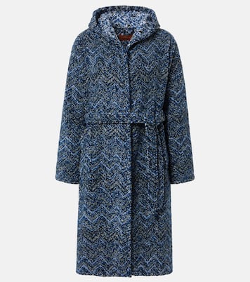 Azul Zigzag cotton terry bathrobe | Missoni