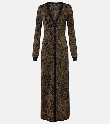 Paisley wool-blend lamé cardigan | Etro