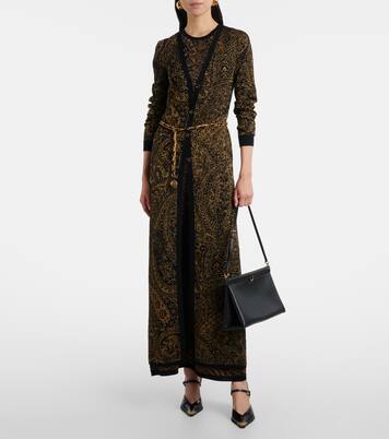 Paisley wool-blend lamé cardigan | Etro