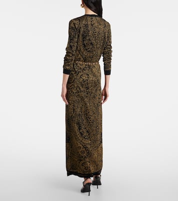 Paisley wool-blend lamé cardigan | Etro
