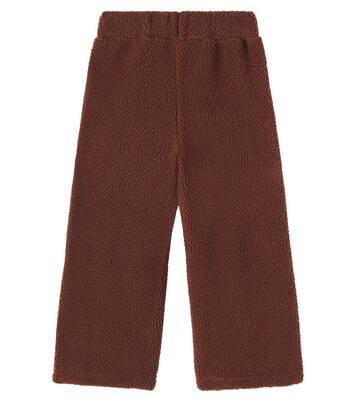 Bear embroidered fleece sweatpants | Mini Rodini