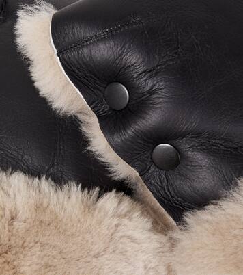 Moufles Buggy en shearling | Binibamba
