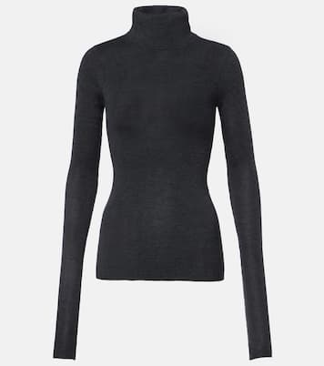 Utica Thin wool and silk turtleneck sweater | The Frankie Shop