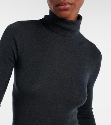 Utica Thin wool and silk turtleneck sweater | The Frankie Shop