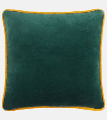 Mushroom cotton velvet cushion | Les-Ottomans
