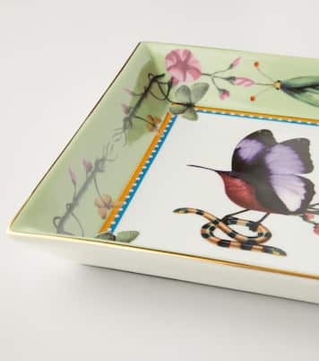 Butterbird porcelain decorative tray by Beto Val | La DoubleJ