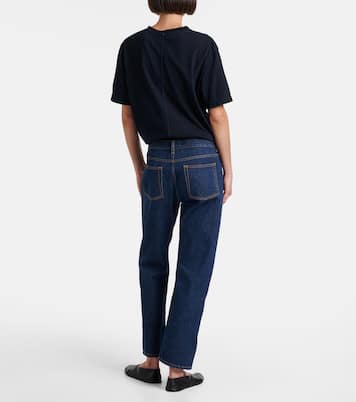Riaco mid-rise straight jeans | The Row