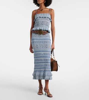 Jupe midi en crochet de coton | Etro