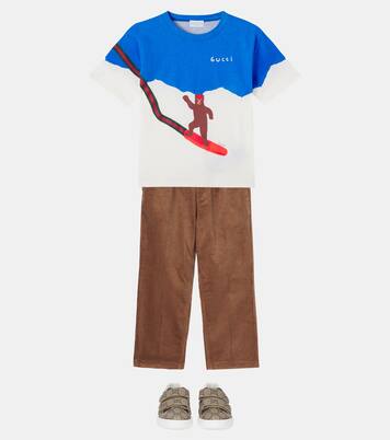 x Euan Roberts cotton jersey T-shirt | Gucci Kids