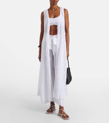 Vestido de playa de algodón con bordado inglés | Polo Ralph Lauren