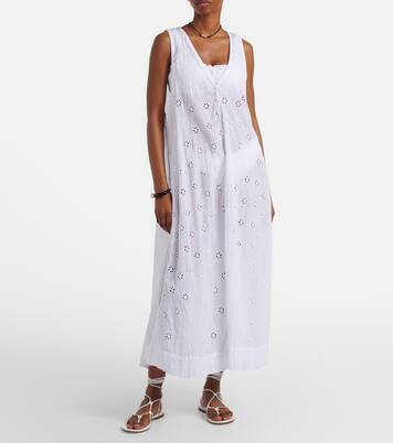Vestido de playa de algodón con bordado inglés | Polo Ralph Lauren