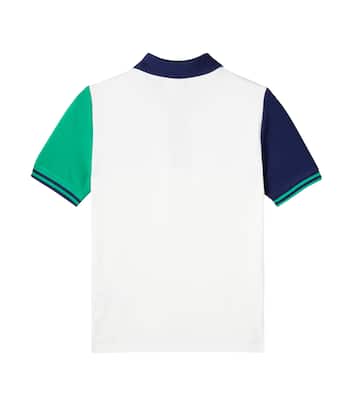 Colorblocked cotton piqué polo shirt | Polo Ralph Lauren Kids