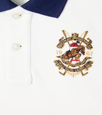 Colorblocked cotton piqué polo shirt | Polo Ralph Lauren Kids