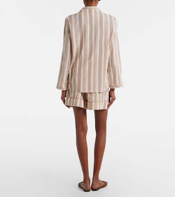 Striped cotton shorts | Saint Laurent