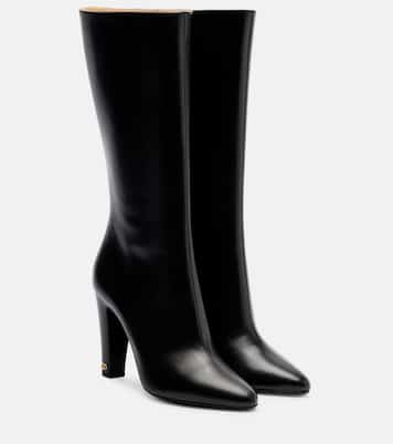 Hotty 100 leather knee-high boots | Valentino Garavani