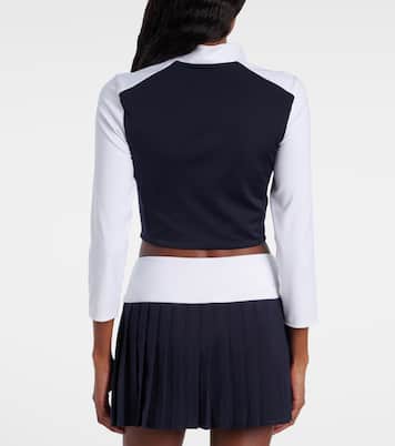 X New Balance Cropped-Top aus Jersey | Miu Miu