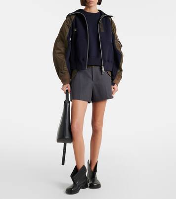 Cotton-blend and twill jacket | Sacai