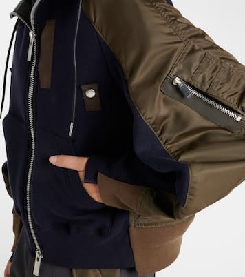 Cotton-blend and twill jacket | Sacai