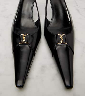 Babylone Breteuil 75 slingback pumps | Saint Laurent